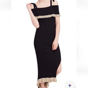 NWT Free People Cold-Shoulder Sweater Dress Size Large